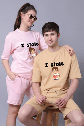 I Stole Couple Oversized Couple Tees - Pack of 2