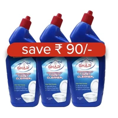 Mai Ghar Toilet Cleaner (Pack of 3 - 500ml Each)