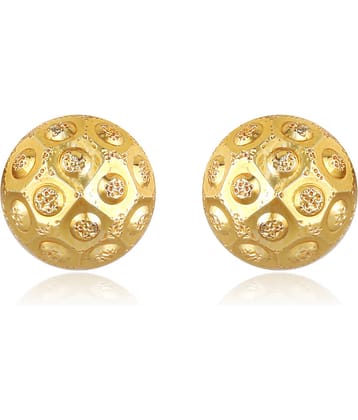 Vighnaharta Allure Beautiful Earrings Feminine Glittering Gold Plated Screw back stud earring for Women and Girls VFJ1496ERG