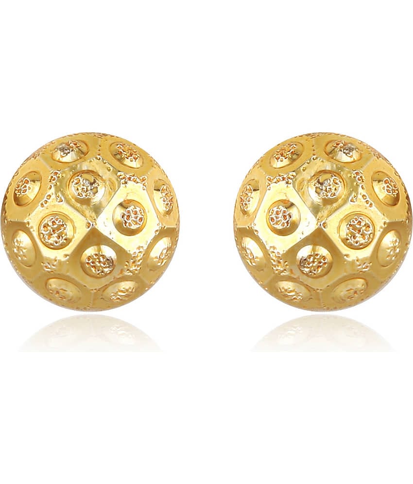 Vighnaharta Allure Beautiful Earrings Feminine Glittering Gold Plated Screw back stud earring for Women and Girls VFJ1496ERG