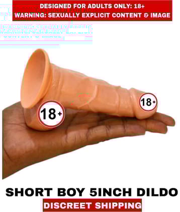 Premium Quality Women's Sexy Toys Solid Silicon Short Boy 5inch Real Dildos For Women