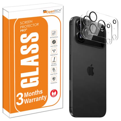OpenTech Premium Camera Lens Protector Tempered Glass Compatible For iPhone 17 Pro With Edge To Edge Coverage (Full Transparent) (Pack of Two) OpenTech Premium Camera Lens Protector Tempered Glass Compatible For iPhone 17 Pro With Edge To Edge Coverage ( OpenTech Premium Camera Lens Protector Tempered Glass Compatible For iPhone 17 Pro With Edge To Edge Coverage (Full Transparent) (Pack of Two) OpenTech Premium Camera Lens Protector Tempered Glass Compatible For iPhone 17 Pro With Edge To Edge Coverage (