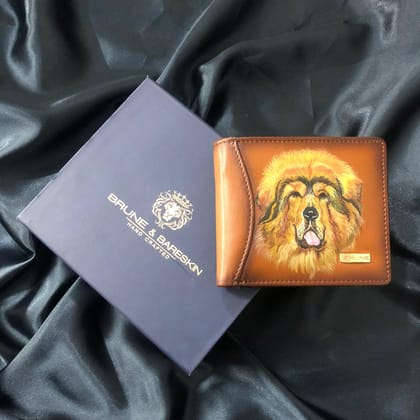 Hand painted Portrait Wallet By Brune & Bareskin-FS