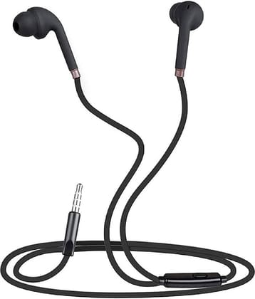 Zebronics Zeb-BRO+ in Ear Wired Earphone with Mic, 3.5mm Jack 1.2meter Cable, Multi Function Button 14mm Driver