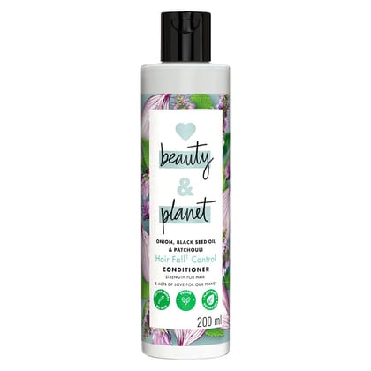 Love Beauty & Planet Onion, Black Seed & Patchouli Hairfall Control Natural Conditioner|No Sulfates,No Paraben|200ml Love Beauty & Planet Onion, Black Seed & Patchouli Hairfall Control Natural Conditioner|No Sulfates,No Paraben|200ml - NA / 200 ml (Pack 