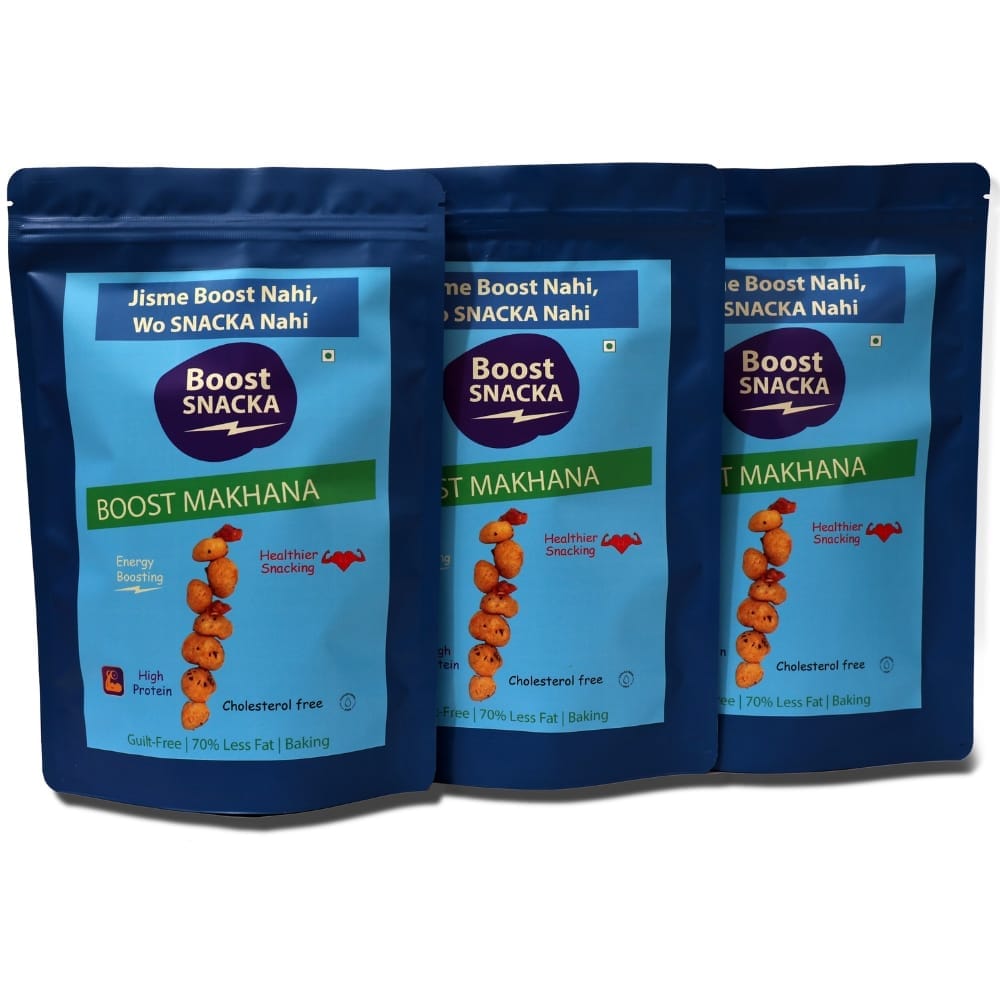 BOOST MAKHANA – Healthy Roasted Fox Nuts Super Saver 3 Combo