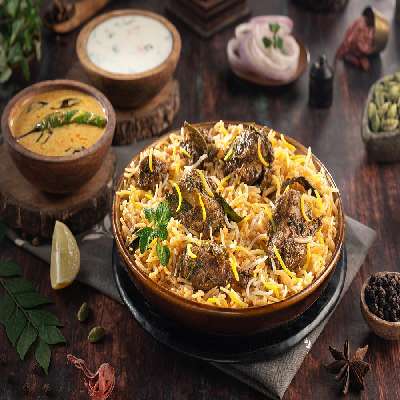 Andhra Chicken Fry Piece Biryani Bowl - 500ml