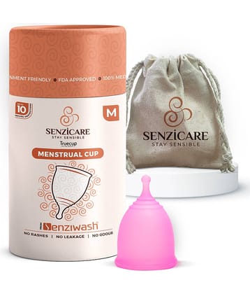 Senziwash Silicone Reusable Menstrual Cup Medium ( Pack of 1 )