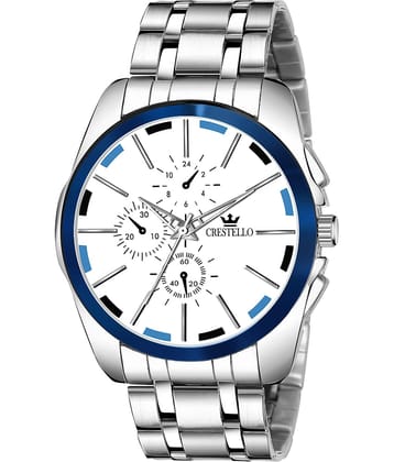 Crestello - Silver Metal Analog Men's Watch