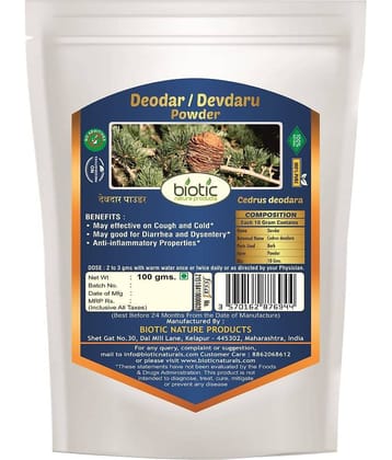 Biotic Deodar Powder (Cedrus Deodara) Devadaru Powder 200 gm Pack of 2