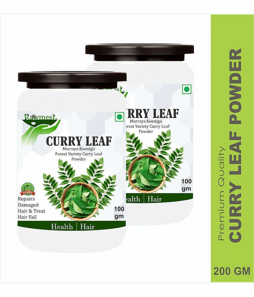 Rawmest 100% Curry Leaf For Health, Hair & Skin Powder 200 Gm Pack of 2