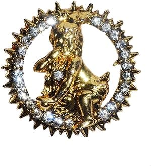 REAL SEED Ladoo Gopal Ji - Bal Krishna Gold Plated Religious God Pendant with Chain for Girl, Boy, Men, Women and Children