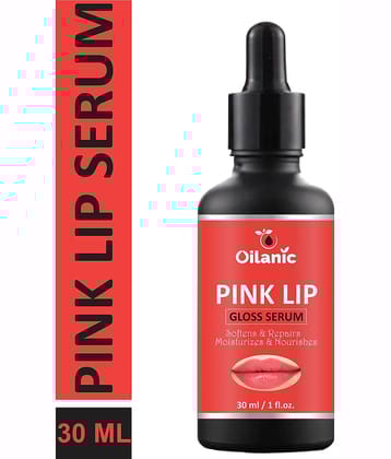 Oilanic  Premium Pink Lip Gloss Serum   For Soft and Natural Pink Lips Face Serum 30 mL