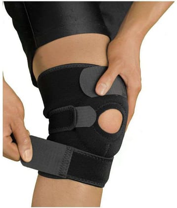 Aheadstrong Adjustable Knee Cap Support Brace for Sports | Gym | Running | and Protection for Men and Women(pair) (free size)