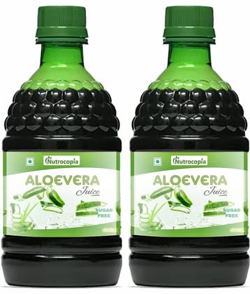 NUTROCOPIA  Aloe Vera Juice  Vegetable Juice 400 ml Pack of 2