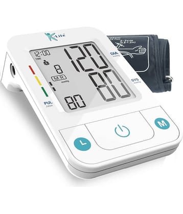 K-life 107 Automatic Digital Blood Pressure Checking Machine BP Testing instrument Bp Monitor -White