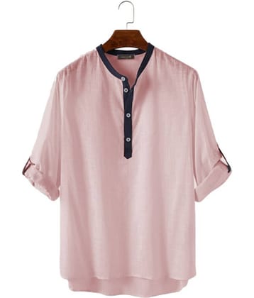 Vida Loca Peach Linen Kurta Single