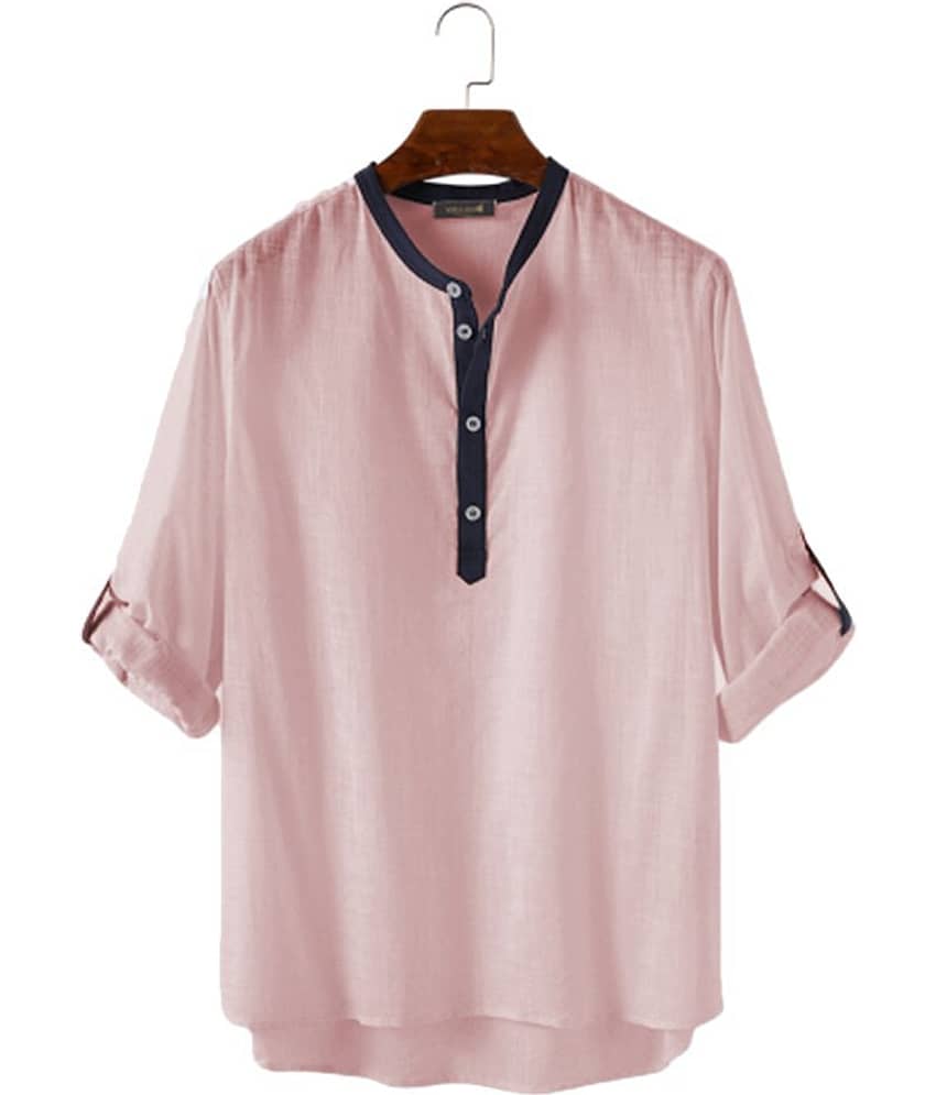 Vida Loca Peach Linen Kurta Single