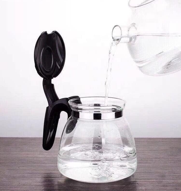 Glass teapot Kettle Teapot with Stainless Steel Infuser, Glass Teapot for Loose Leaf Tea, Blooming Tea, and Herbal