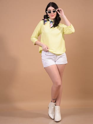 Yellow Linen Top-M / Yellow