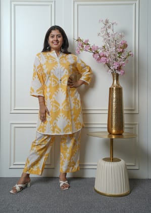 Printed coord set-3XL