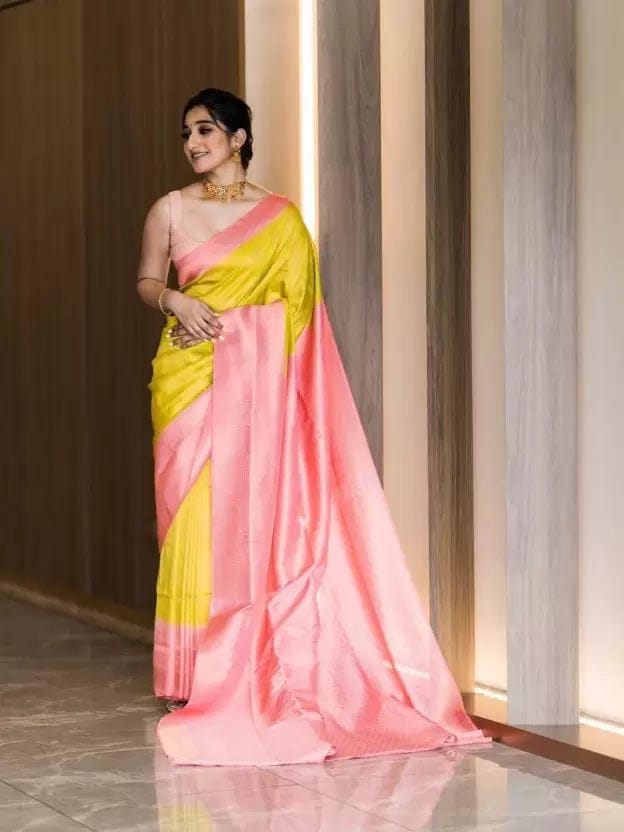Festive Special Soft Lichi Silk Banarasi Saree