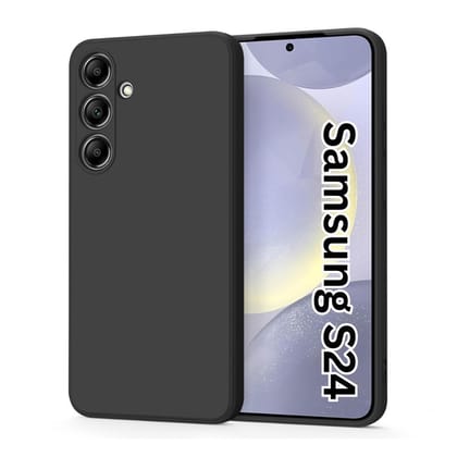 V3Deals Compatible for Samsung S24 Silicone Case with Camera and Screen Protection, Soft Touch, Raised Edge Design, Waterproof, Precise Cutouts