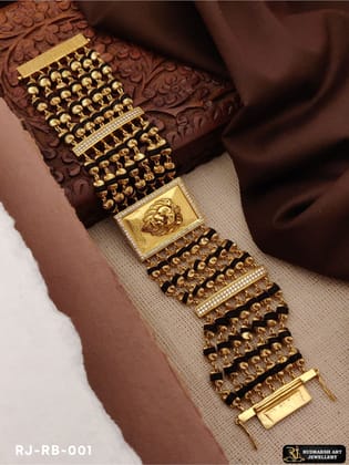 High Quality 7 Line Rudraksh Lion Bracelet for Men RB-001-Free Size