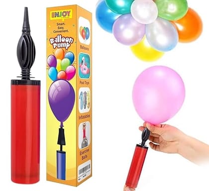 BREEPREHandy Air Balloon Pump for Balloons, Foil Balloons and Inflatable Toys Party Accessory  Set of 1, Size 27 cm, Multicolor