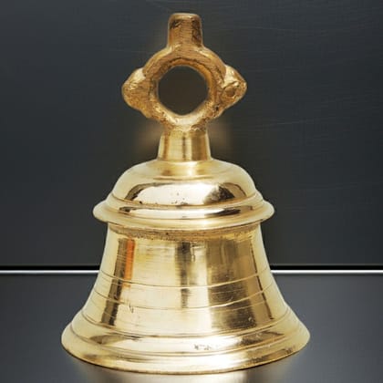 Brass Wall Hanging Temple Bell, Ghanta (BSMAS823 A)