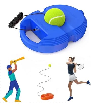 GEEO Self Practice Ball with String,Cricket Trainer Rebound Ball,Tennis Trainer Rebound Ball,Convenient Solo Tennis Training,Self-Practice Tennis Set (No Racket Included)(Multicolor)