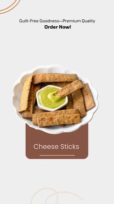 Kadhali Gluten-Free Cheese Sticks (100g) | Onion, Garlic & Herb Seasoning | Savory Snack