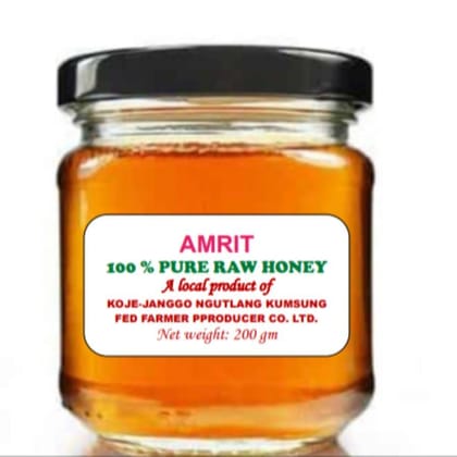 Amrit | 100% Pure Raw Honey - 200 gm - One Pack