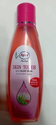 Ayur herbals skin toner with aloe vera for all skin types 100g