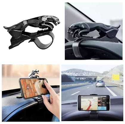Best Fix Clip Type Jaguar Shape Car Dashboard Mobile Stand Holder for Maruti Suzuki Wagon-r Type-3