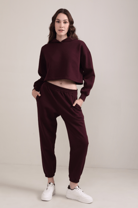 Sweatpants-Mulberry Wine-XS-S