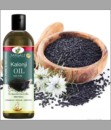 PURE JANGALI ORGANICSCold Pressed Kalonji Oil - Black Seed Oil - For Hair - 100ML