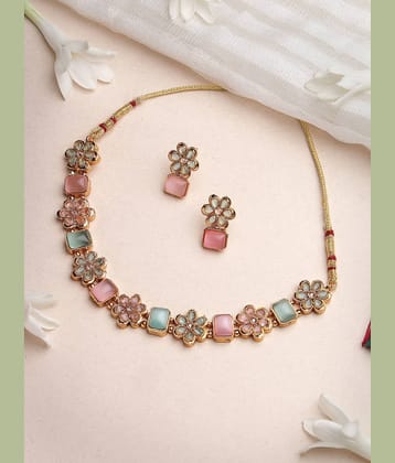 Sukkhi Multi Color Alloy Necklace Set ( Pack of 1 )