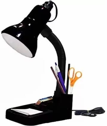 ZESTRUM Black Study Table Lamp ( Pack of 1 )