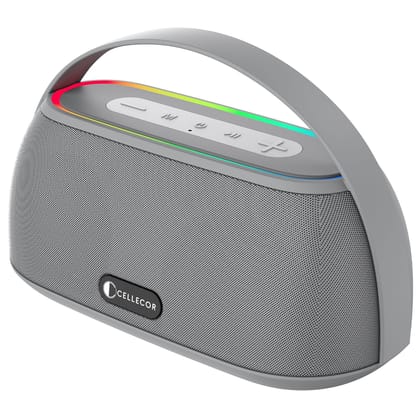 Cellecor CLB-60 | 10 Hr Playtime | BT-v5.3 | 2600mAH | Water Resistant 10 W Bluetooth Speaker-grey