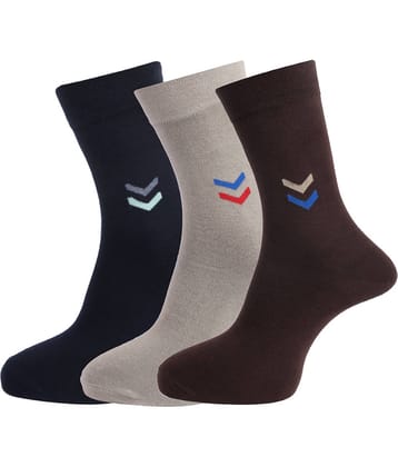 Dollar - Cotton Men's Printed Multicolor Full Length Socks ( Pack of 3 )