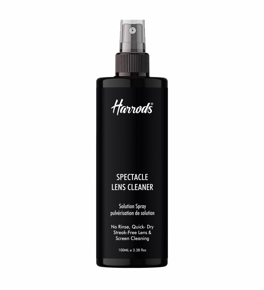 Harrods Lens Cleaner for Spectacles, 100 ml | Spectacles Cleaner | Eye Glass Cleaner | pecs Cleaner, Screen Cleaning & Sanitizer Kit for Smartphones, Tablets, Eyeglasses, E-Readers, LED, LCD & TVs