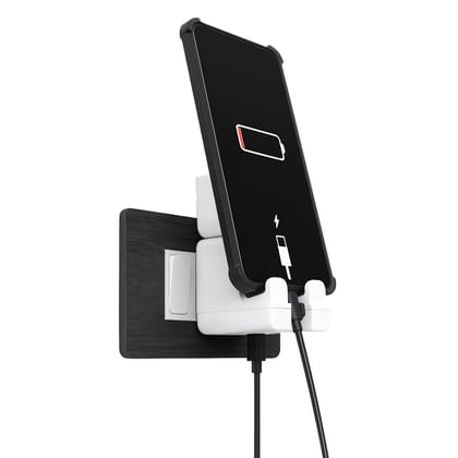 KERATIN 25W Type-C Fast Charger Adapter, World's 1st Hold & Charge, Compatible with All Android, iOS & USB-C Devices, PD 25W Charger & Holder with Type C to C Braided Cable KERATIN 25W Type-C Fast Charger Adapter, World's 1st Hold & Charge, Compatible wi