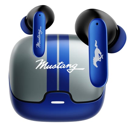 GOBOULT x Mustang Dash Truly Wireless in Ear Earbuds with 100H Playtime, App Support, Dual Device Pairing, 4 Clear Calling ENC Mics, 45ms Low Latency, IPX5 Ear Buds TWS Bluetooth 5.4 GOBOULT x Mustang Dash Truly Wireless in Ear Earbuds with 100H Playtime