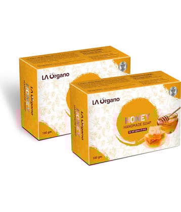 LA ORGANO Honey Handmade Natural Bath Soap Bathing Bar 100 g Pack of 2