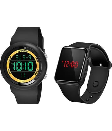 DECLASSE - Black Resin Digital Men's Watch
