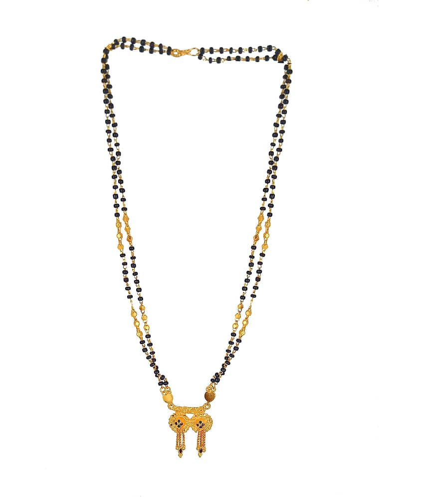 JIPPA - Golden Mangalsutra ( Pack of 1 )