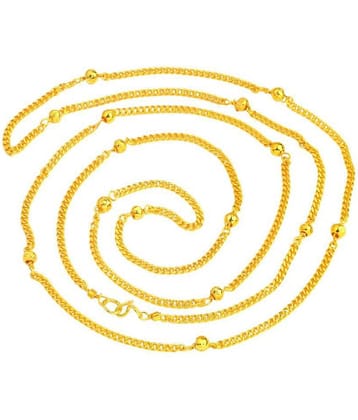 Shining Jewel 22kt Gold Plated Chain ( Set of 1 )