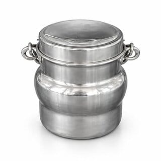 Stainless Steel Thooku Vaali with Lid and Handle, Small, 700 ml Capacity