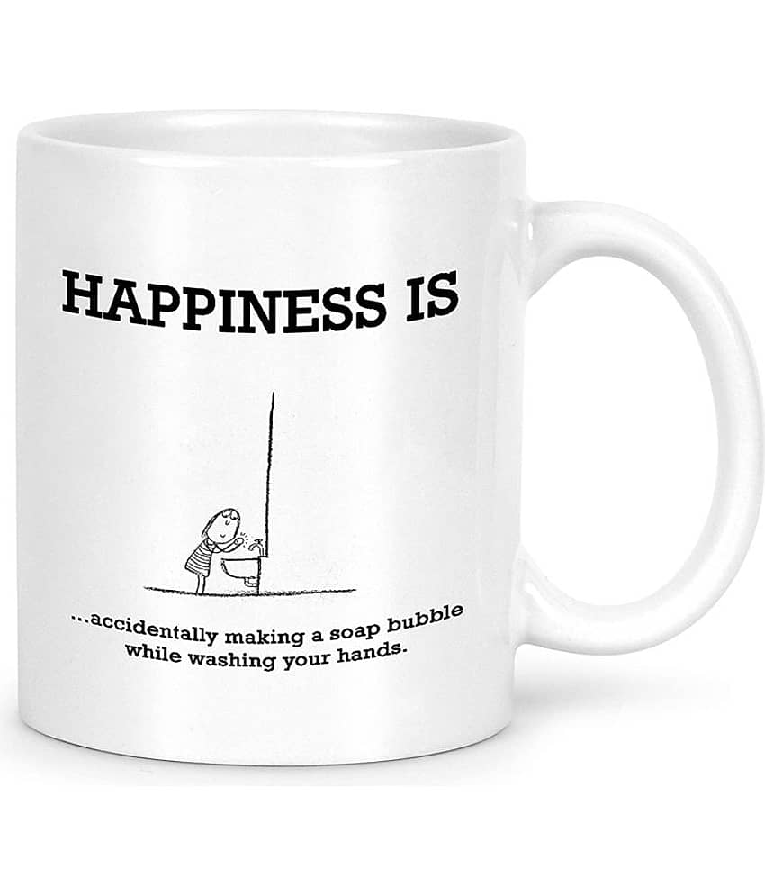 Idream Quote Printed Ceramic Coffee Mug 1 Pcs 330 mL